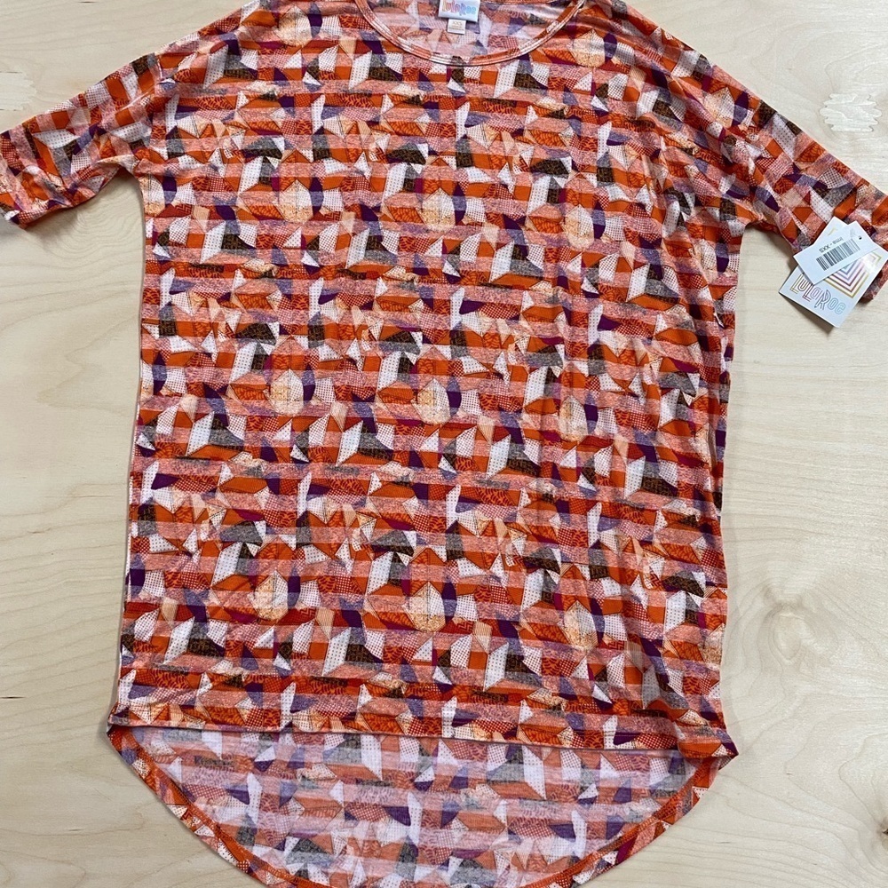 Lularoe Irma Short Sleeve Blouse Size XXS (CR)